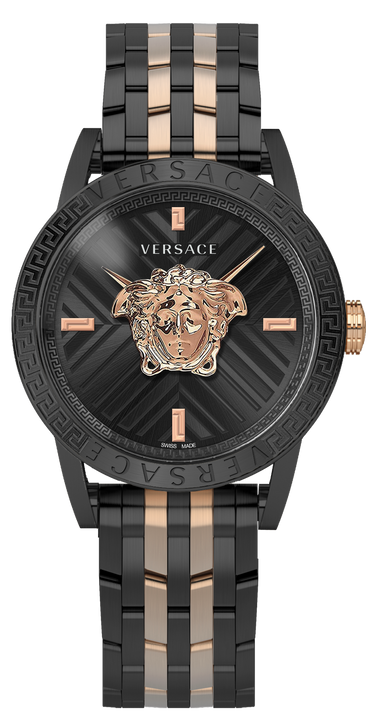 Versace Herren Armbanduhr 43 mm Armband Edelstahl CODE RESTYLING